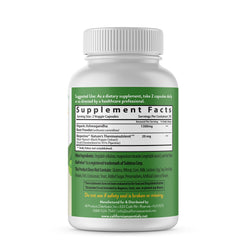 Ashwagandha Supplement (1300 MG) - Organic Root Powder & BioPerine Black Pepper Extract - Natural Stress, Anxiety Relief, Energy, Mood, Sleep, Adrenal Support - Pure Vegan Capsules