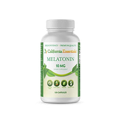 Melatonin Natural Sleep Aid Supplement - 10mg Gluten Free, Vegan Melatonin Nighttime SleepAid - Sleep Support Restlessness Relief