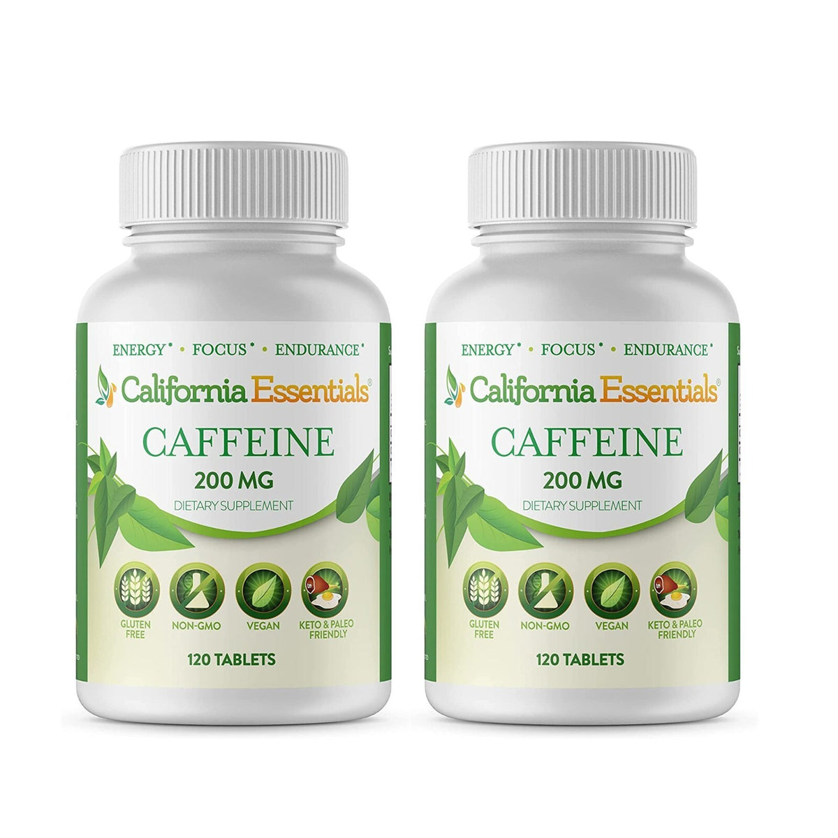 California Essentials Caffeine 200mg - 240 Tablets (2 x 120)