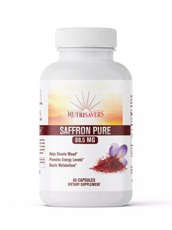 Saffron Extract 88.5mg, Help Improve Sleep Habits Non-GMO & Gluten Free, 60 Caps