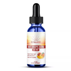 Diet Drops Ultra Good Appetite Suppressant Increase Leptin Levels Supports, 2 Oz