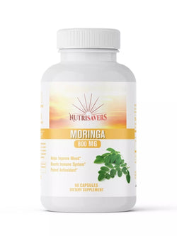 Moringa Oleifera Helps Improve Mood, Natural Energy Booster - 60 Veggie Capsules