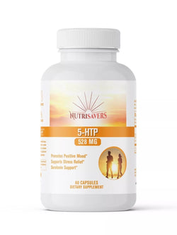 5-HTP Supplement, Serotonin for Sleep and Stress, Supports Weight Loss - 60 Caps