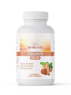 Ceylon Cinnamon, Brain, High potency & Healthy Blood Sugar Level - 60 Capsules