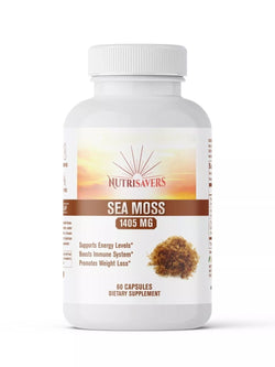 Sea Moss - Burdock Root for Organic Vitality Dietary Supplement - 60 Capsules