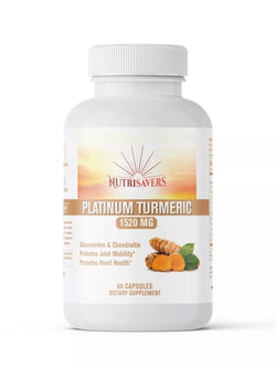Platinum Turmeric, Pain Relief, Joint Support with Natural Ingredients - 60 Cap