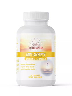Natural Anti-Anxiety Premium Stress Relief USA-Made, Effective - 60 capsules