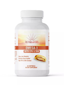 Omega 3 Fish Oil, Boost Immunity System & Helps Joint Flexibility - 60 Softgel