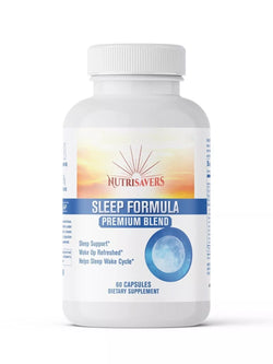 Sleep Formula w/ Melatonin, Aid Support Vitamin Supplement, Sleep Stress, 60 Cap
