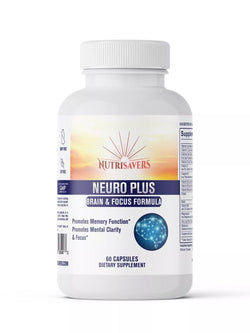 Neuro Brain & Focus, Brain health & Vitamins Boost Energy level - 60 Capsules