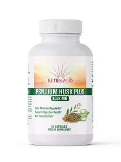 Optimize Digestive Wellness: Psyllium Husk Plus for Gut Health - 60 Capsules