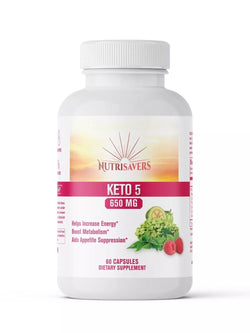 Keto-5 Blend Extra Strength Super Keto Blend, Raspberry Ketone Green Tea, 60 Cap