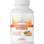 Ashwagandha & Black Pepper 1300mg, Adrenal Support Supplement, 60 Vegetable Caps