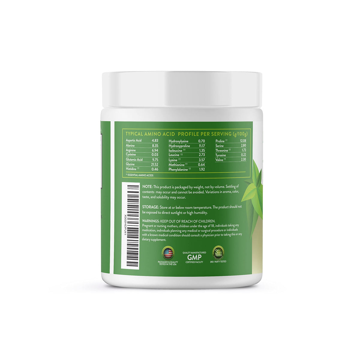 California Essentials Collagen Peptides Powder 16 oz - Hydrolyzed Type I & III, Grass-Fed, Unflavored