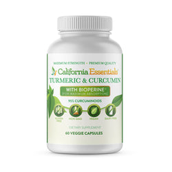 Turmeric Curcumin with Bioperine 1825mg Max Absorption 95% Curcuminoids, Turmeric Veggie Capsules with Black Pepper, Non-GMO, Gluten Free