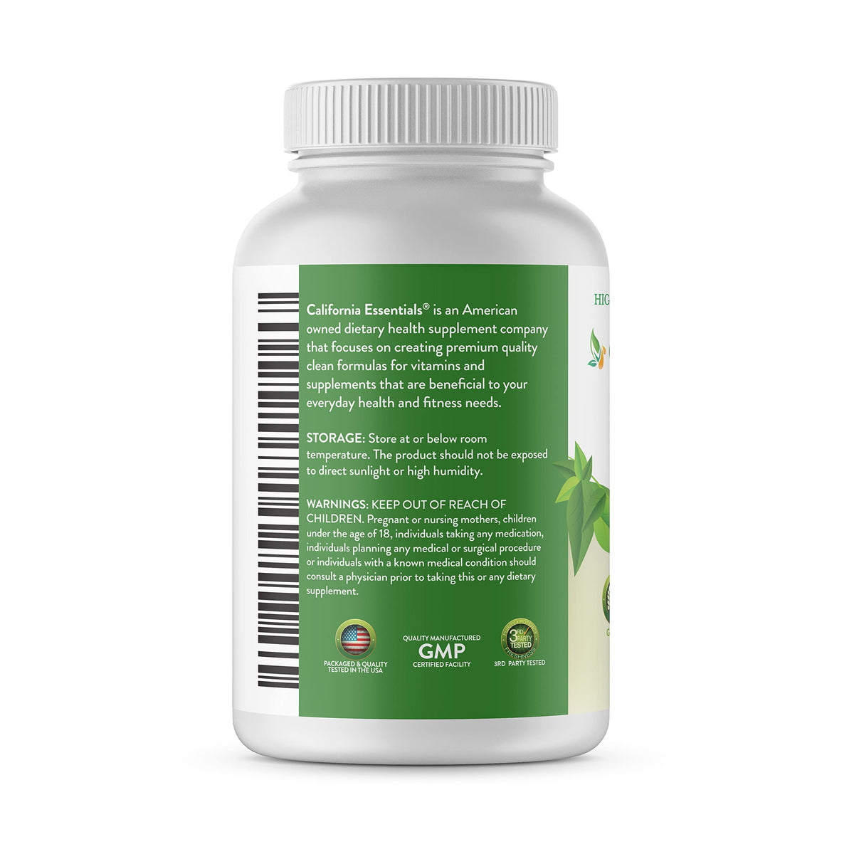 California Essentials Vitamin D3 10000 IU Softgels with Organic Olive Oil - Immune & Bone Support