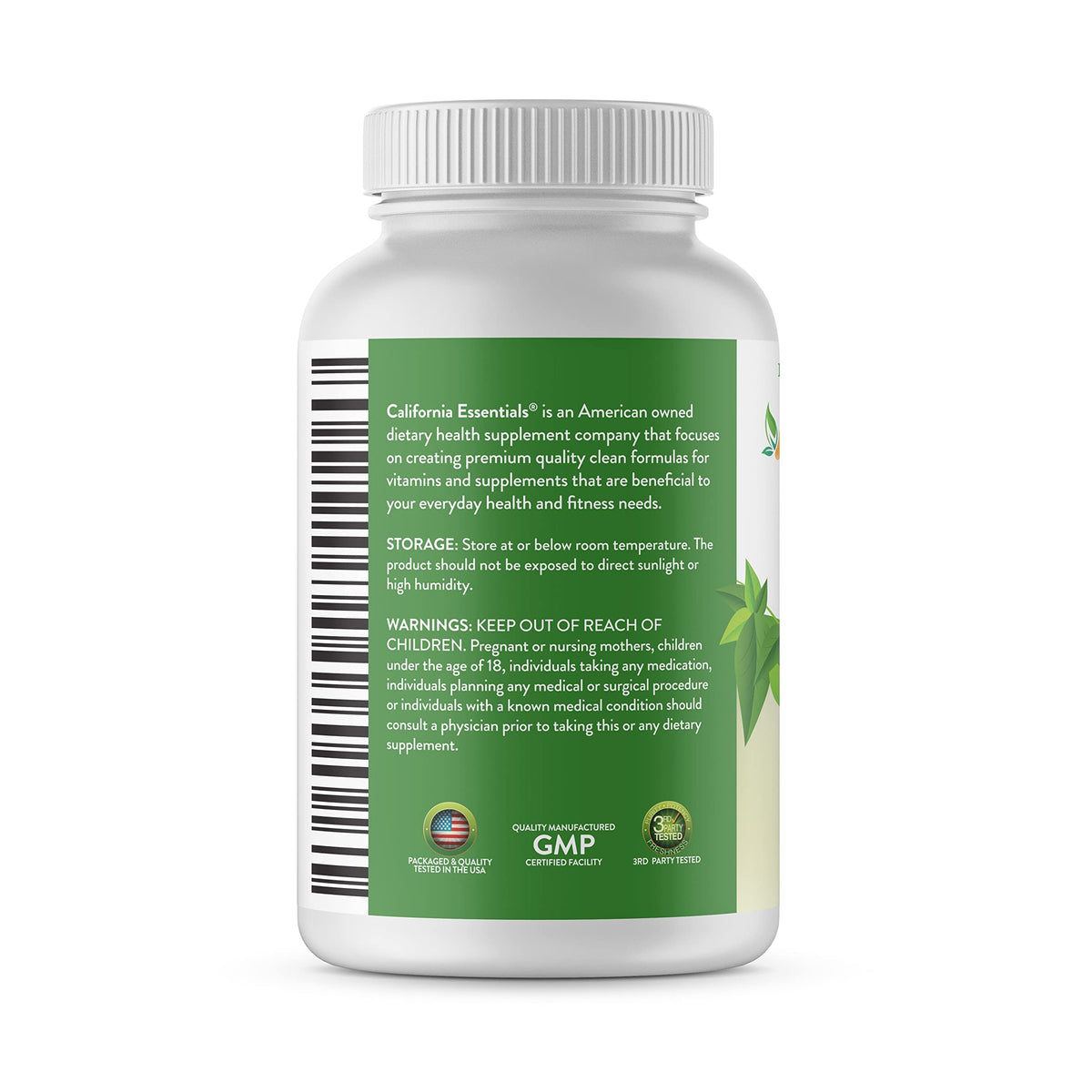 California Essentials Vitamin D3 10000 IU Softgels with Organic Olive Oil - Immune & Bone Support