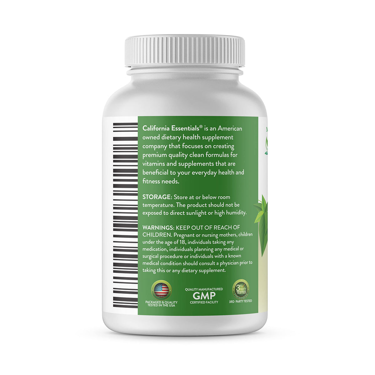 California Essentials Vitamin D3 2000 IU Softgels with Flaxseed Oil - Immune & Bone Support