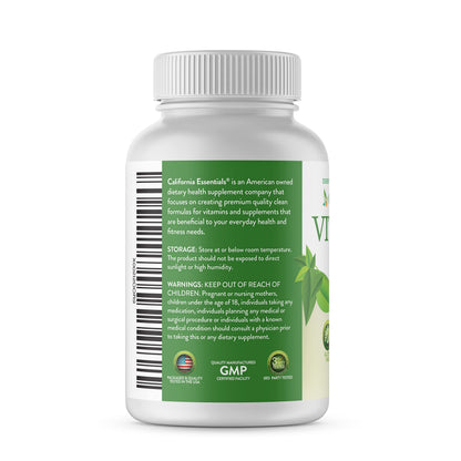California Essentials Vitamin E 400 IU (268mg) Softgels - Gluten Free, Non-GMO