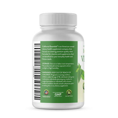 California Essentials Vitamin E 400 IU (268mg) Softgels - Gluten Free, Non-GMO